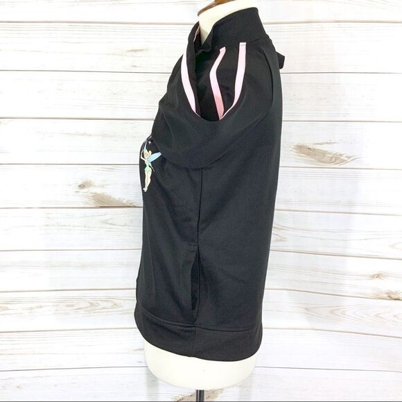 DISNEY Tinkerbell front zip jacket black size S - Picture 5 of 7